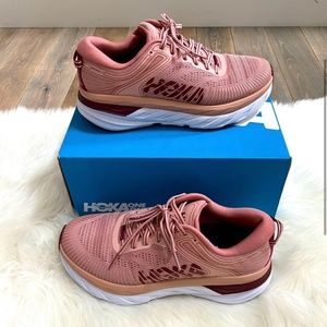 Hoka One One Bondi 7 Women's Misty Rose/Cordovan
